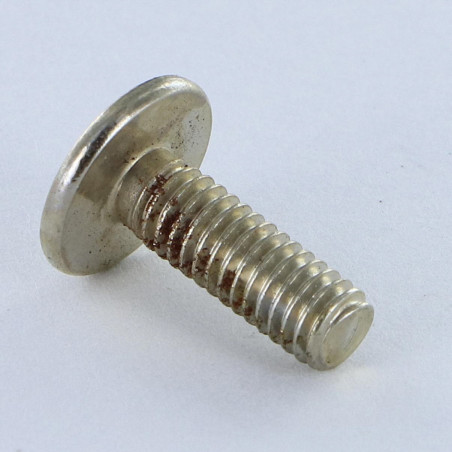 1 x Schraube Flachrundkopfschraube POZI und gespalten M4x15 Nickelstahl
