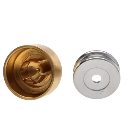 1 x Haken dekorativ Messing mit Befestigung multimaterial L'ATTACHANTE