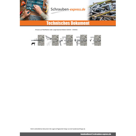 1 x Kopfschraube (mit Mutter) BOZELENANKER Schraube Sechskantkopf SAFETYPLUS M12x150 Verzinkt