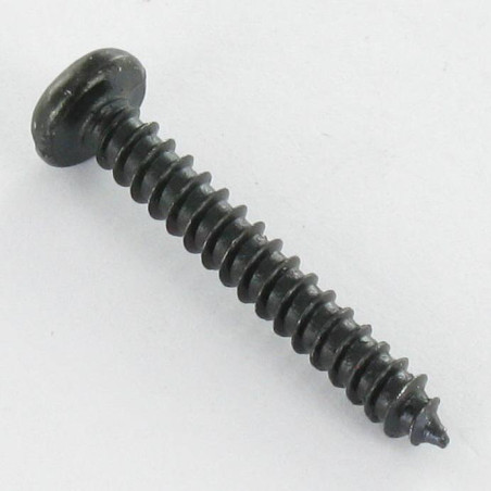 1 x Blechschraube Zylindrischer Flachkopf Gespalten 3,5 x 16 Stahl schwarz verzinkt