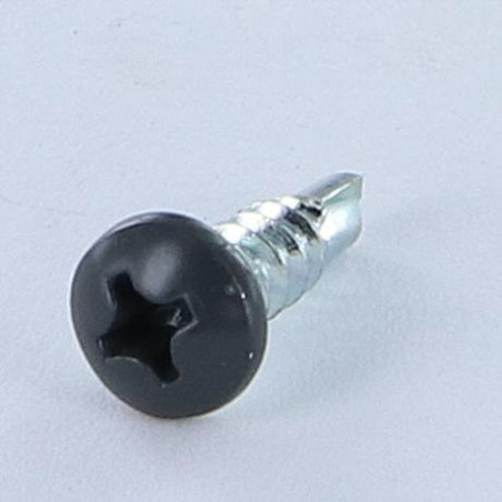 1 x Selbstbohrende Schrauben Zylindrischer Halbrundkopf Phillips 3,9 x 13 Verzinkt RAL7016 anthrazitgrau