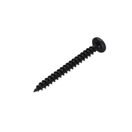 1 x Spanplattenschrauben Rundkopf Pozi N°2 4X40 Stahl schwarz verzinkt