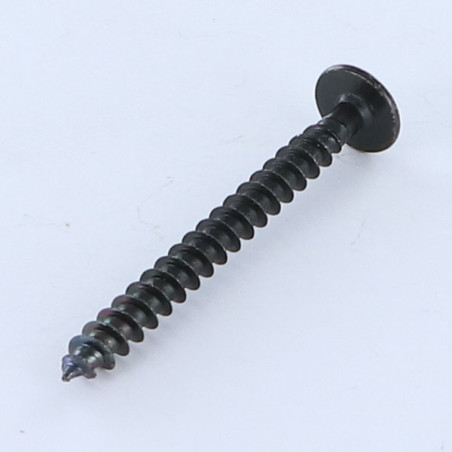 1 x Spanplattenschrauben Flachrundkopfschraube Pozi N°2 4X30 Gesamtgewinde Kopf-Durchmesser 10 Stahl schwarz verzinkt