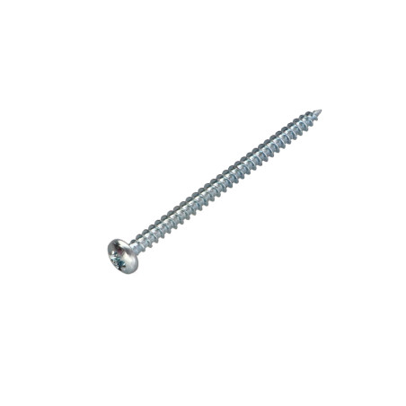 1 x Spanplattenschrauben Rundkopf Pozi N°2 5X70 Mit Gewinde 60 Verzinkt
