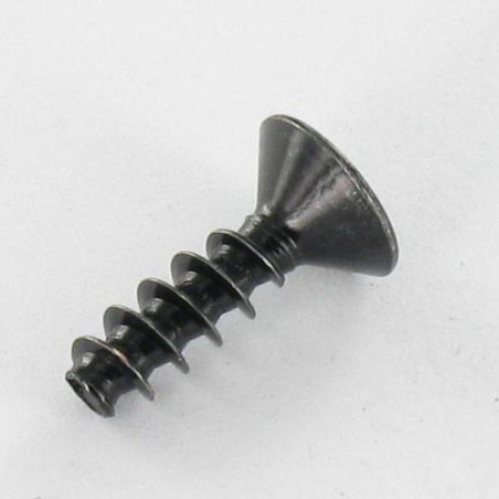 1 x Schraube für Kunststoff Senkkopfschraube Pozi 3x12 Stahl schwarz verzinkt Mikroschrauben