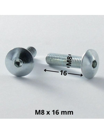 1 x Schraube Flachrundkopfschraube M8x16...