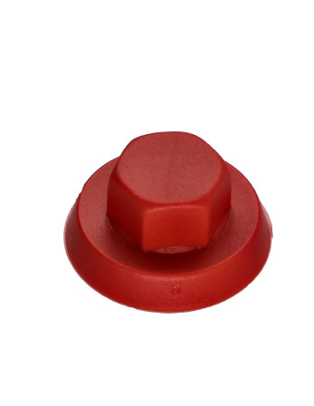 1 x Kappe Sechskantkopf Polyethylen RAL3003 für...