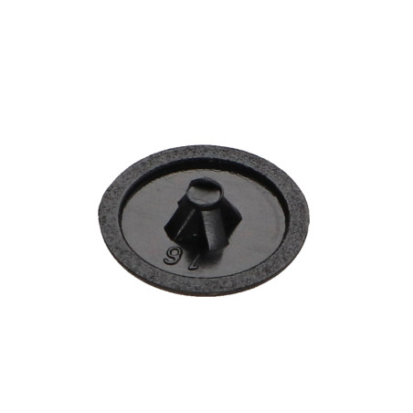 1 x Schraubenkopfabdeckung Polyethylen Pozi PZ3 Kopf-Durchmesser 12 RAL9005 tiefschwarz