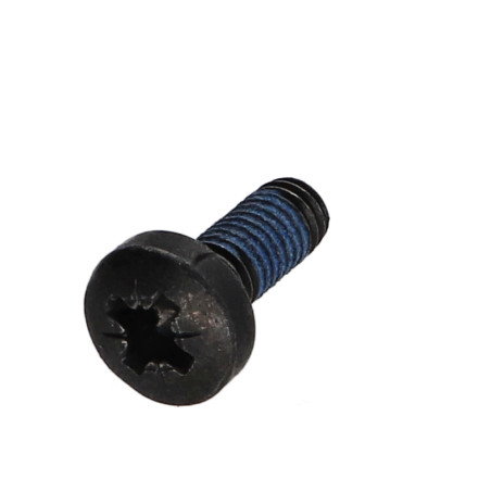 1 x Metallschrauben breitem gewölbtem kopf Pozi PZ4 M6x16 Stahl schwarz verzinkt Schraubensicherung 3M2353 360°