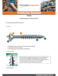 Schraube Spax Senkkopfschraube Pozi N°2 4X40 Mit Gewinde... 2