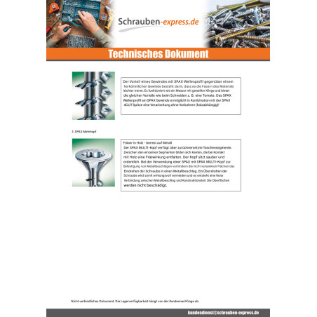 1 x Schraube Spax Senkkopfschraube Pozi N°2 4X40 Mit Gewinde 22 Teilgewinde Brüniert