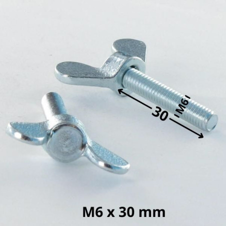 1 x Schraube Flügel M6X30 Verzinkt