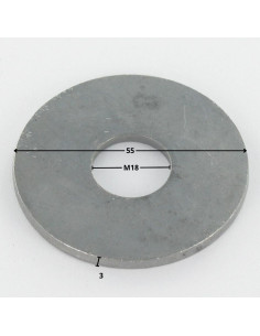 Scheiben/Unterlegscheibe Flach M18x55x3 LL Hohe... 2