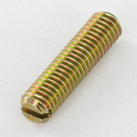 1 x Metallschrauben Stellschraube Gespalten M10x40 Flache Spitze Dichromat