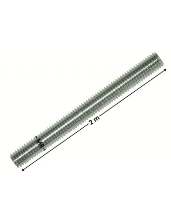 1 x Gewindestange M8 Länge 2 Meter Klasse 8.8...