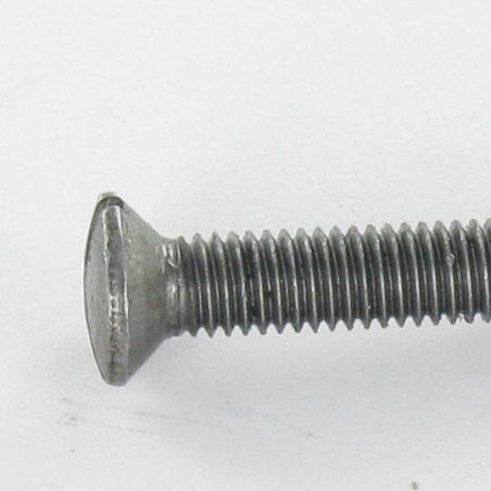 1 x Metallschrauben Flacher Senkkopf Gespalten M5X35 Rohstahl