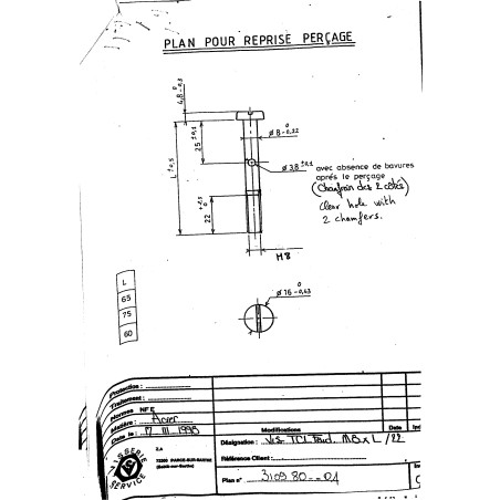 1 x Metallschrauben Breiter zylindrischer Halbrundkopf Gespalten M8X60 Gebohrt 3.8 Rohstahl