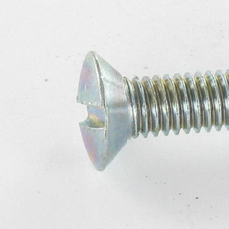 1 x Metallschrauben Flacher Senkkopf Gespalten M5X30 Verzinkt