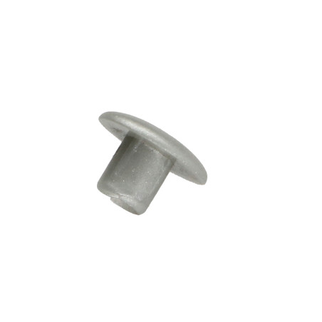 1 x Abdeckkappe Loch 12/5,5 Länge 5.6 Aluminium RAL9006 weißaluminium