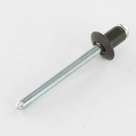 1 x Blindniete Aluminio Vástago acero 4,8 x 6 Standard-Rundkopf RAL8014 sepiabraun