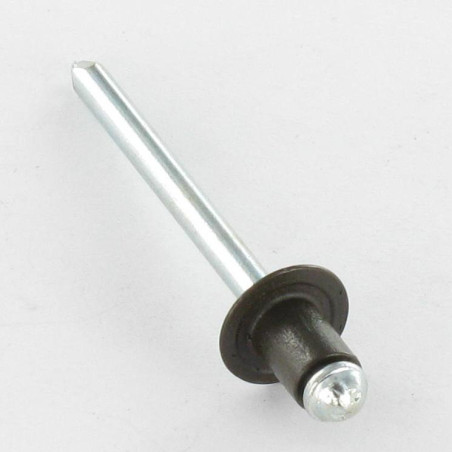 1 x Blindniete Aluminio Vástago acero 4,8 x 6 Standard-Rundkopf RAL8014 sepiabraun