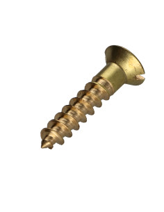Holzschraube Messing Senkkopfschraube Gespalten 2,5 x 12... 2