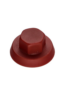 Kappe Sechskantkopf Polyethylen RAL3011 braunrot für...