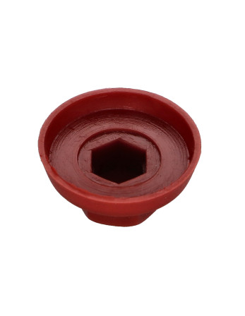 1 x Kappe Sechskantkopf Polyethylen RAL3011...