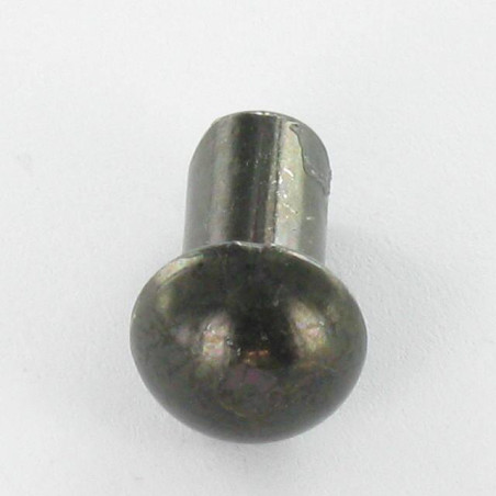 1 x Vollniet Rundkopf 6x12 Stahl schwarz verzinkt