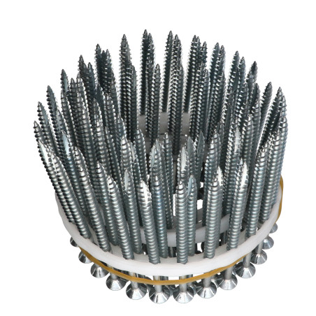 1 x Als Rolle verkauft von 100 Spanplattenschrauben Senkkopfschraube Gezahnt 5X80 Mit Gewinde 60 T20 cut Bohrspitze mit