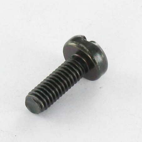 1 x Metallschrauben Breiter zylindrischer Halbrundkopf Gespalten M6X40 Stahl schwarz verzinkt