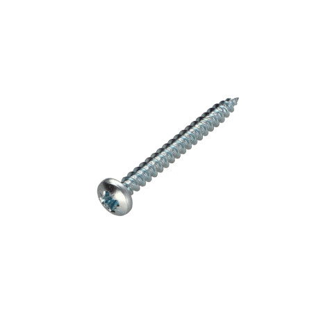 1 x Spanplattenschrauben Rundkopf Pozi N°2 4X45 Verzinkt