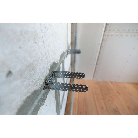 1 x U-förmiger Kleiderbügel für 60-mm-Profile Verzinkt