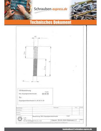 1 x Kombischraube für Fußende 4x35 25...