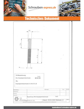1 x Kombischraube für Fußende 4x20 15...