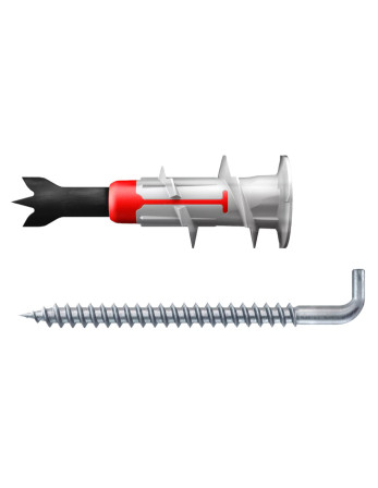 1 x Dübel DUOBLADE Fischer Mit Haken RECHTS