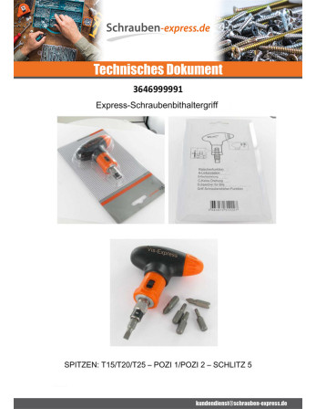 1 x HANDHABEN Tor Biteinsatz VIS-EXPRESS