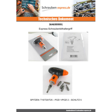 1 x HANDHABEN Tor Biteinsatz VIS-EXPRESS