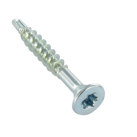 1 x Schraube Medium Senkkopf Gezahnt T20 4X50 Mit Gewinde 35 Verzinkt