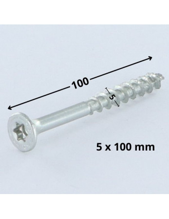 1 x Schraube Spax Senkkopfschraube T20 5X100...