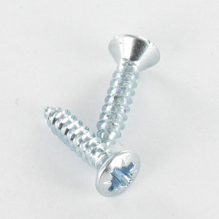 1 x Blechschraube Flacher Senkkopf Pozi 4,2 x 32 Verzinkt