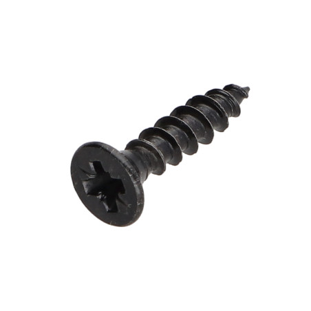 1 x Spanplattenschrauben Premium Senkkopfschraube Pozi N°2 4X20 Stahl schwarz verzinkt