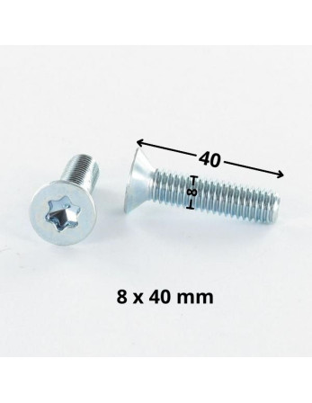 1 x Metallschrauben Senkkopfschraube T40 M8X40...