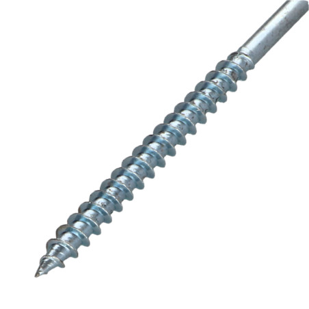 1 x Spanplattenschrauben Rundkopf Pozi N°3 6X100 Mit Gewinde 60 Verzinkt