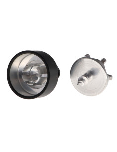 Haken dekorativ Aluminium Schwarz mit Befestigung für... 2