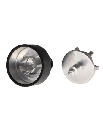 1 x Haken dekorativ Aluminium Schwarz mit...