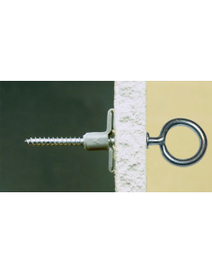 Dübel Nylon 8x40 Mit Ringschraube mit flansch 4x45 2