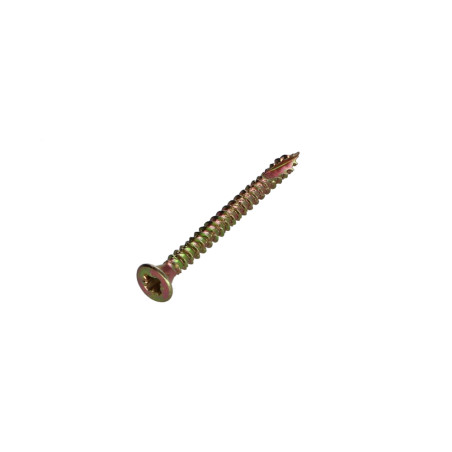 1 x Spanplattenschrauben TEKOR Senkkopfschraube Pozi N°1 3x30 Gesamtgewinde cut Bohrspitze mit Typ 17 Spitze Dichromat