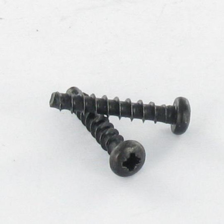 1 x Schraube für Kunststoff TRILOBE Zylindrischer Halbrundkopf Pozi 3x16 FILET45 Stahl schwarz verzinkt Mikroschrauben