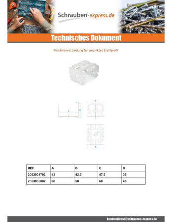 1 x GRAT LINIE Von BEGEGNEN PROFIL 60 Z